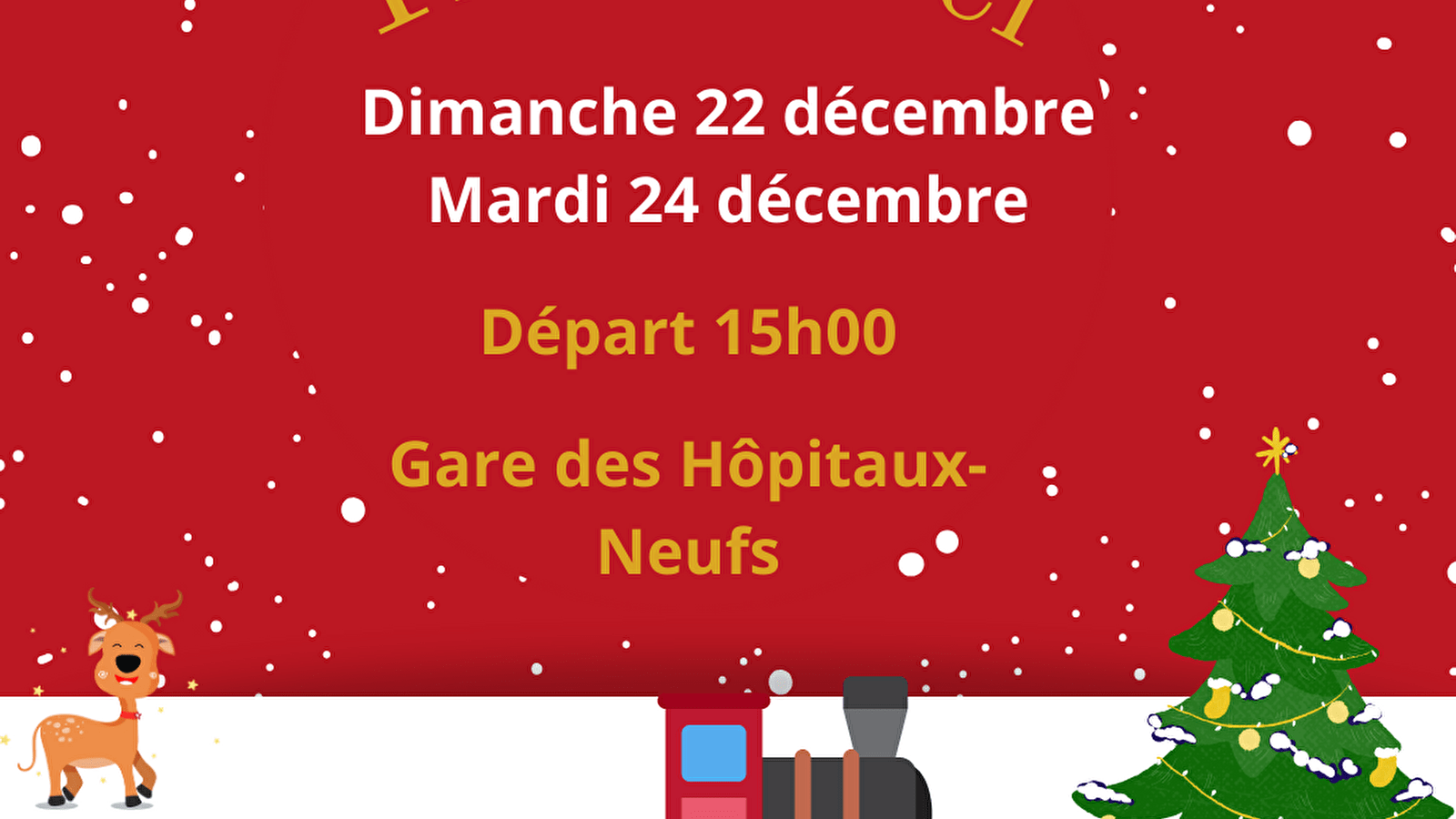 Train des vacances de Noël